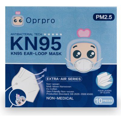 Oprpro Μάσκες Προστασίας KN95 με 4 Στρώσεις Λευκές