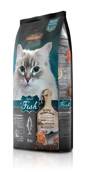 Leonardo Adult Fish Ξηρά Τροφή για Γάτες Σακί 15kg