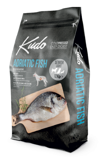 Kudo Adriatic Fish Senior - Light 12kg + Κάδος 15kg Δώρο