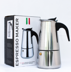 Espresso Maker Eco Καφετιέρα Ιnox Ιταλικού Τύπου 4 Cups