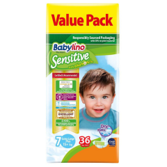 Value Pack Babylino Sensitive Πάνες Νο7 (+17 Kg) 36 τεμάχια