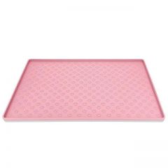 Πατάκι σιλικόνης για κατοικίδια 60x40cm Ροζ 