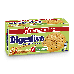 Παπαδοπούλου Μπισκότα Digestive χωρίς Ζάχαρη 2x250g 