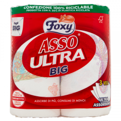 Foxy Χαρτί Κουζίνας Asso Ultra Big 2τεμ