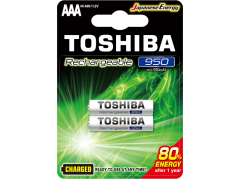 Toshiba Επαναφορτιζόμενες Μπαταρίες AAA 950mAh 2 τεμάχια