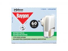 Baygon Συσκευή & Ανταλλακτικό κατά των κουνουπιών 60Νύχτες