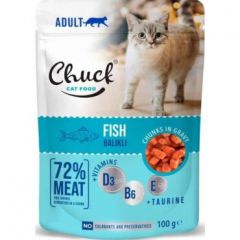 Chuck Cat Ψάρι Για Γάτες 100gr 