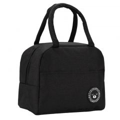 Τσάντα θερμός χειρός με επένδυση Μαύρο 22x19x14cm.