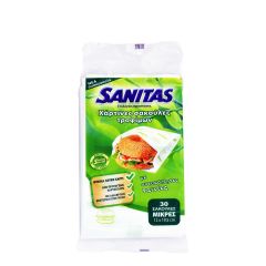Sanitas Χάρτινες Σακούλες Τροφίμων Μικρές 30τεμ