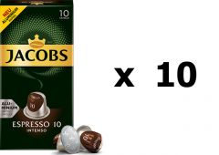 Jacobs Κάψουλες Espresso Intenso 100 caps Σετ 10 συσκευασίες