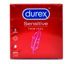 Durex Προφυλακτικά Sensitive Λεπτά 3 τμχ