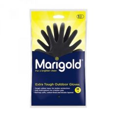 Marigold Γάντια outdoor εργασίας πλαστικά μαύρα Medium.