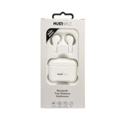 Musthavz Bluetooth Earphone True Wireless -Λευκό