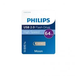 Philips Moon 64GB USB 2.0 Stick Ασημί