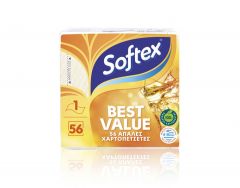 Softex Χαρτοπετσέτες Best Value 56 τεμ