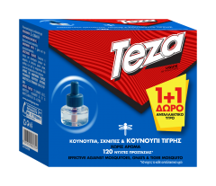 Teza Ανταλλακτικό Υγρό για Κουνούπια 2τμχ 2x45ml