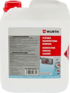 Wurth Επαγγελματικό Καθαριστικό Υγρό Γενικής Χρήσης με Απολυμαντική Δράση 5lt